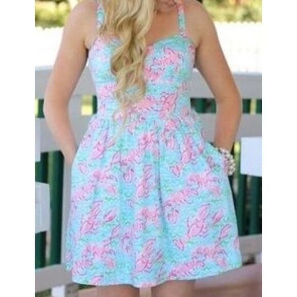 Lilly Pulitzer Lobstah Roll Ardleigh Mini Dress Sz. 0 - Picture 2 of 7